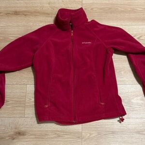 Columbia Crimson Red Fleece Jacket